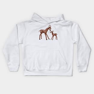 Cute Animals. Baby Deer Kids Hoodie